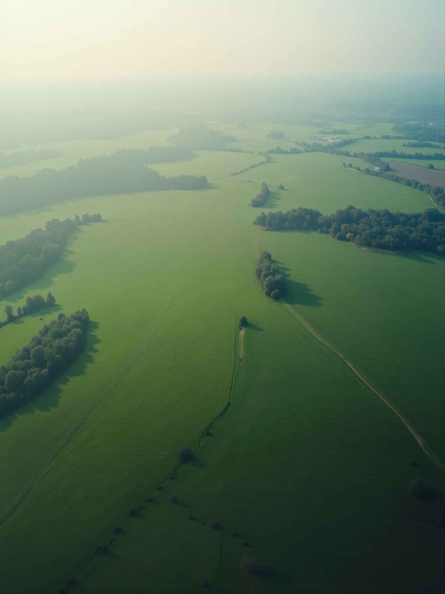 Vista aérea de parcelas